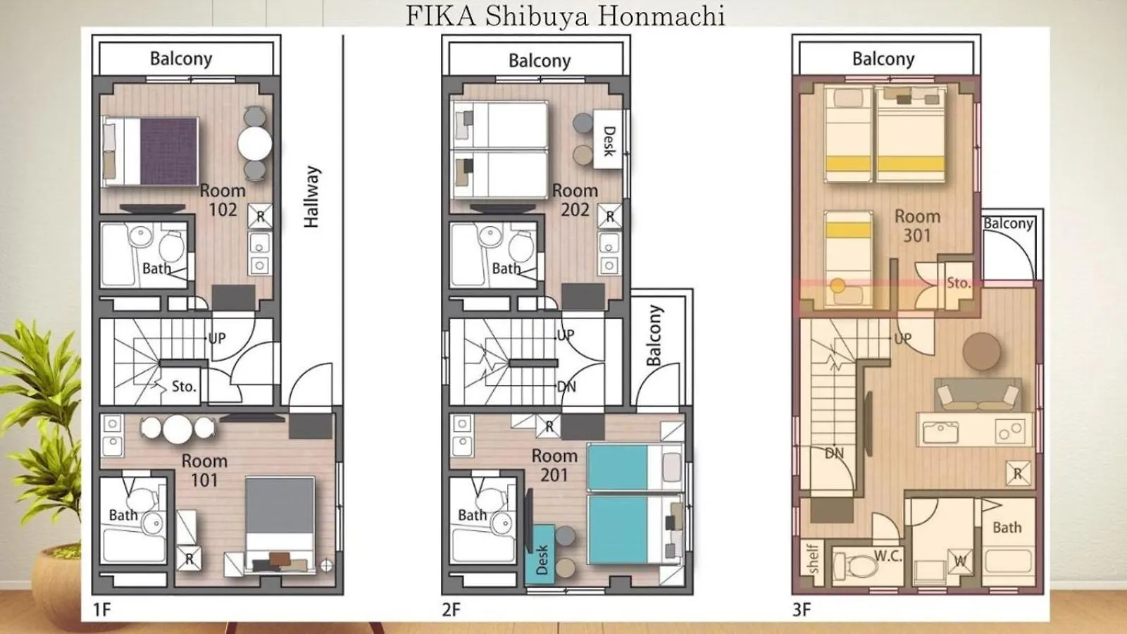 Fika Shibuya Honmachi 301 Apartment Tokyo